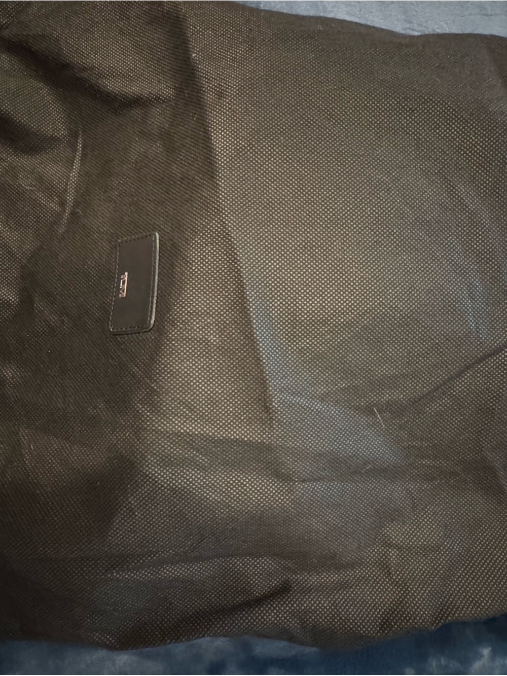 TUMI Black Leather Messenger Bag - Picture 16 of 16